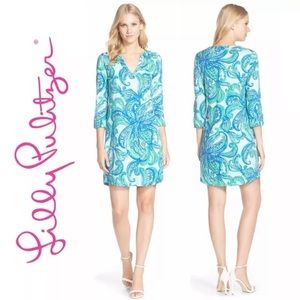 Lilly Pulitzer Rossmore Tunic Dress Green Paisley